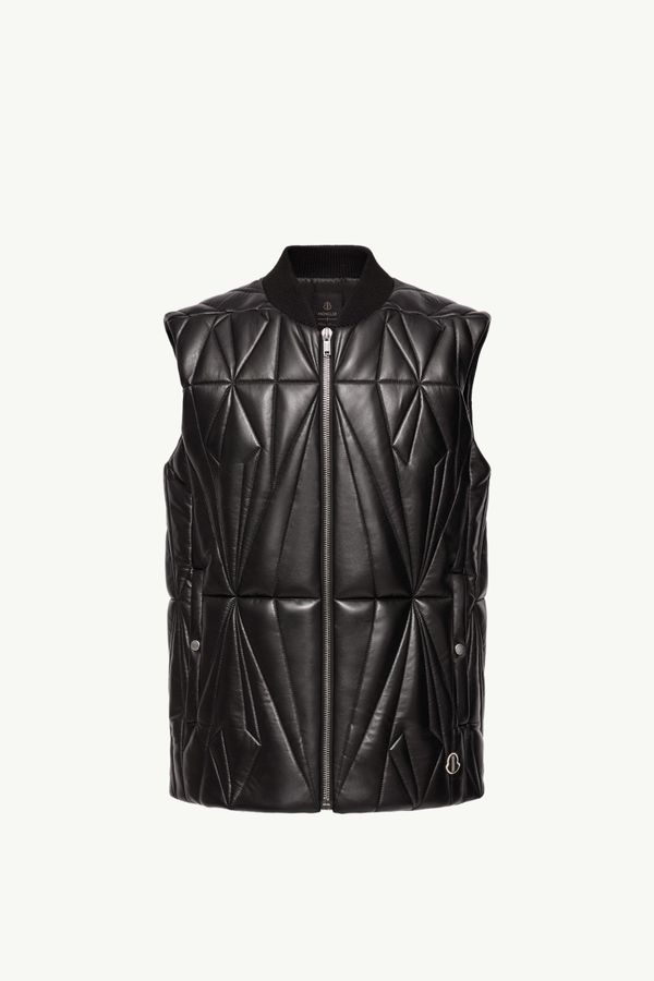 Moncler + Rick Owens Geocamo Flight ๋ํ ๊ฐ์ฃฝ ๋ฒ ์คํธ ์ ๋ ๋ดํธ๋ด ๋ธ๋ Moncler 0